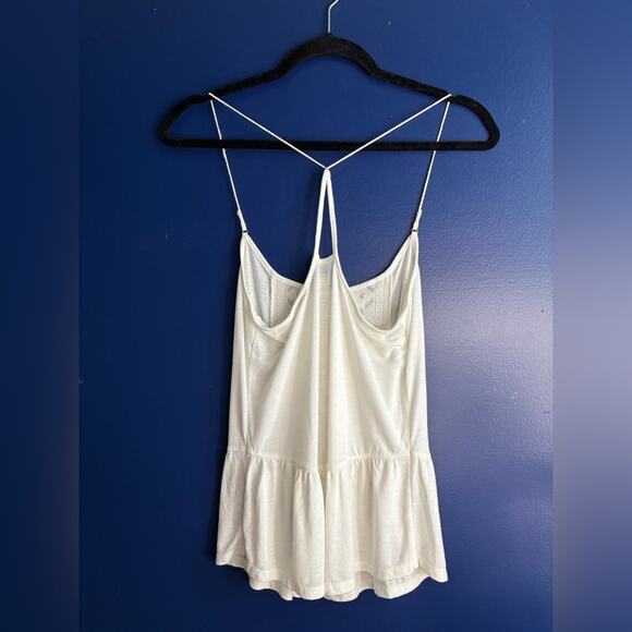 American Eagle Outfitters Cream Backless Peplum Camisole XS - Picture 2 of 7